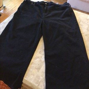 J Crew Womens Plus Size High Rise Boot Cut Black Stretch Denim Jeans Pants Sz37